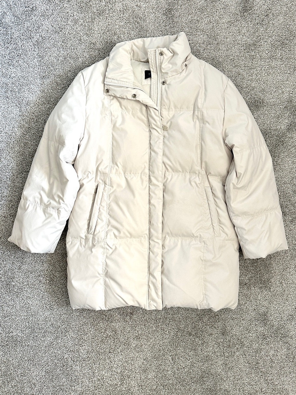 Vintage Nygard Collection Nuage Cream Down Puffer Coat No Hood Size L/XL